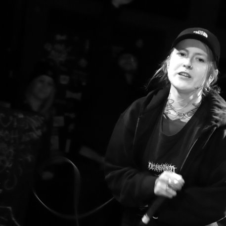 Emy (Blossom Decay) with Peace Of Mind (D, Erfurt) Neujahr-Mosh-Fest - Chemiefabrik, Dresden - 9. Januar 2026 (6).JPG